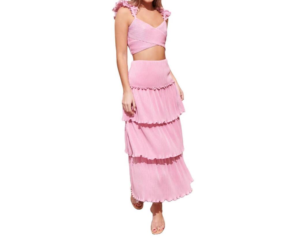 NEW SAYLOR lotte ruffle set in pink
